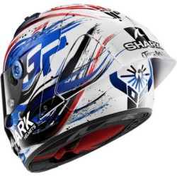 Casco SHARK Aeron GP FIM Racing Replica Zarco White / Black / Blue