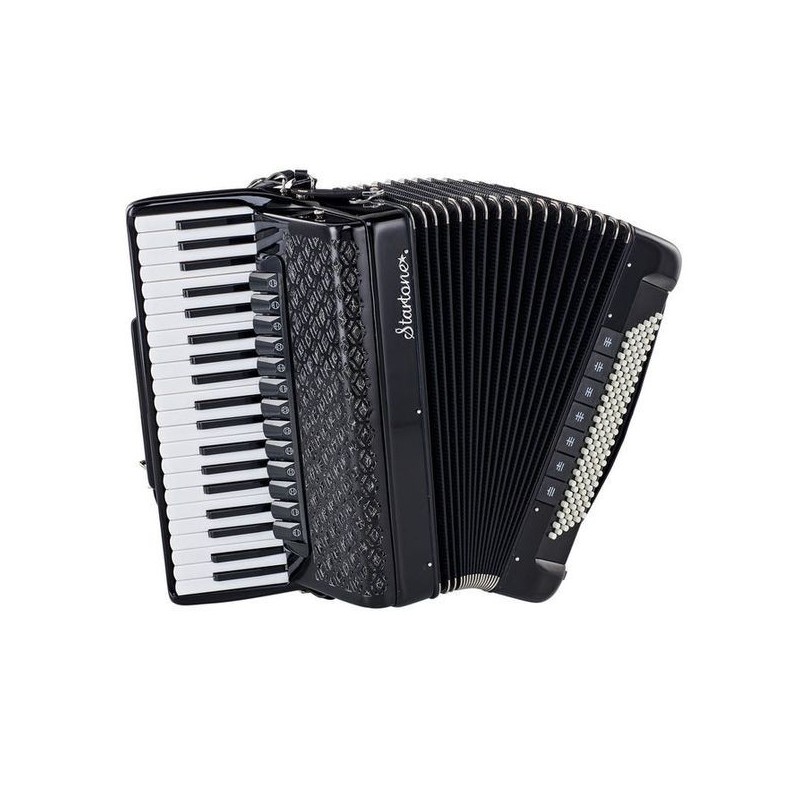 Startone Piano Accordion 120 IV Black