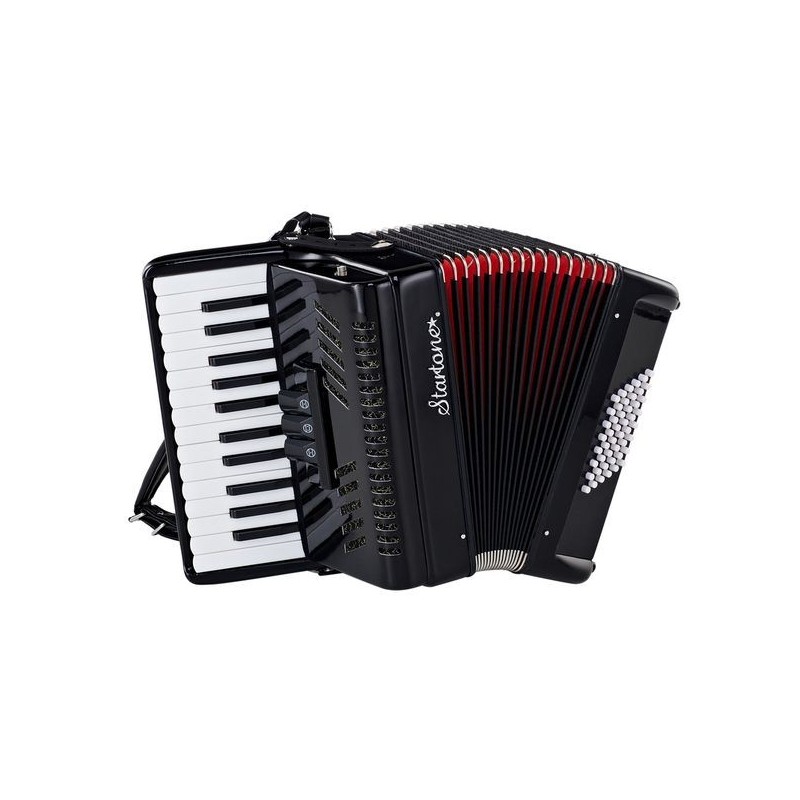 Startone Piano Accordion 48 Black MKII