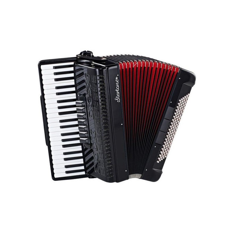 Startone Piano Accordion 120 Black MKII