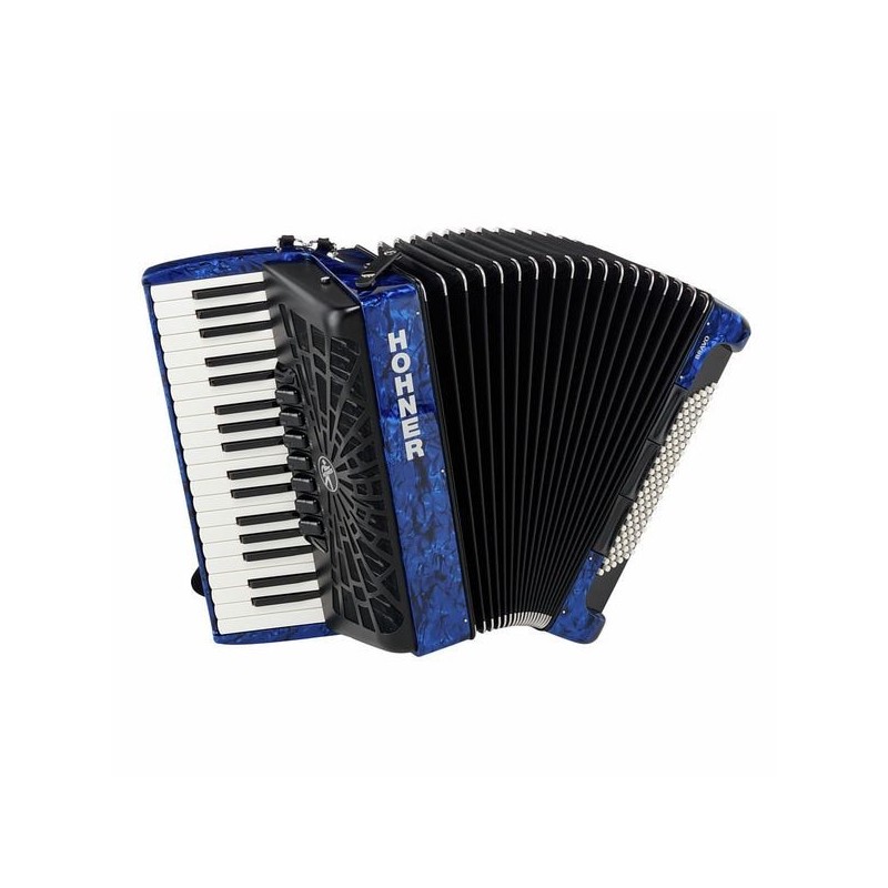 Hohner Bravo III 96 silent key blue