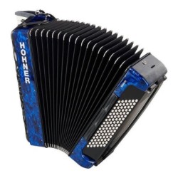 Hohner Bravo III 96 silent key blue