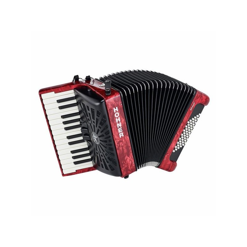 Hohner Bravo II 48 Red silent key