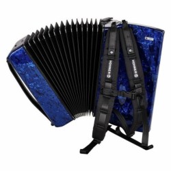 Hohner Bravo III 72 Blue silent key