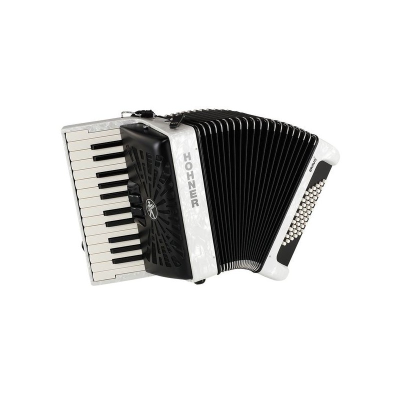 Hohner Bravo II 48 White silent key