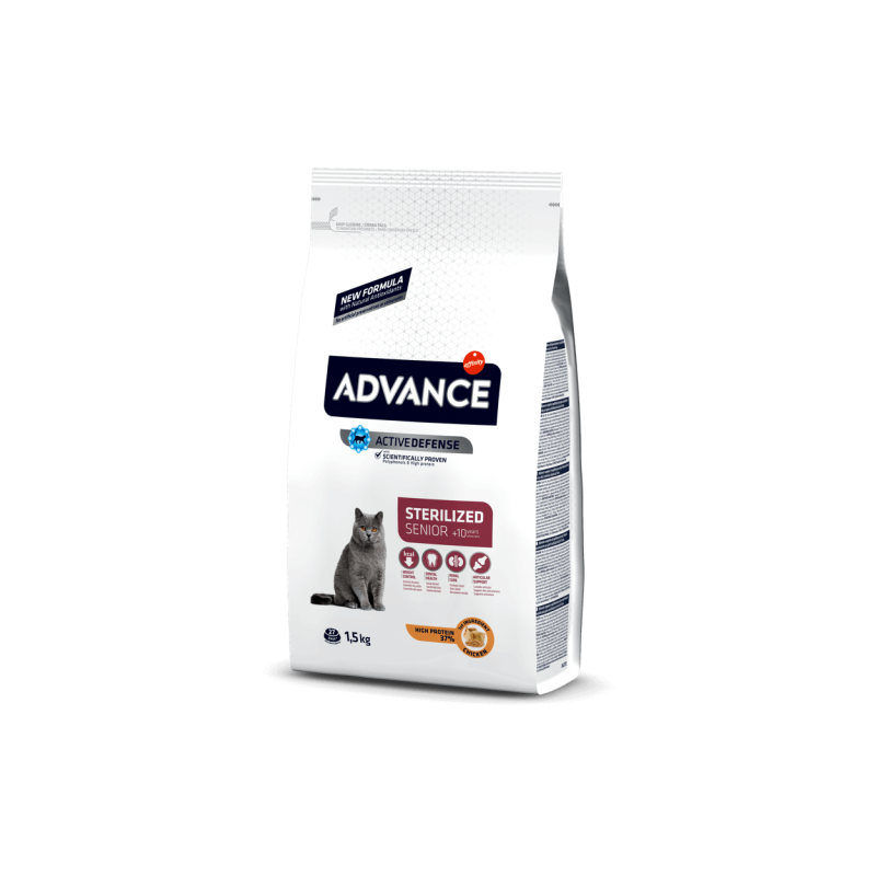 ADVANCE GATO STERILIZED +10 AÑOS 1.5 KG