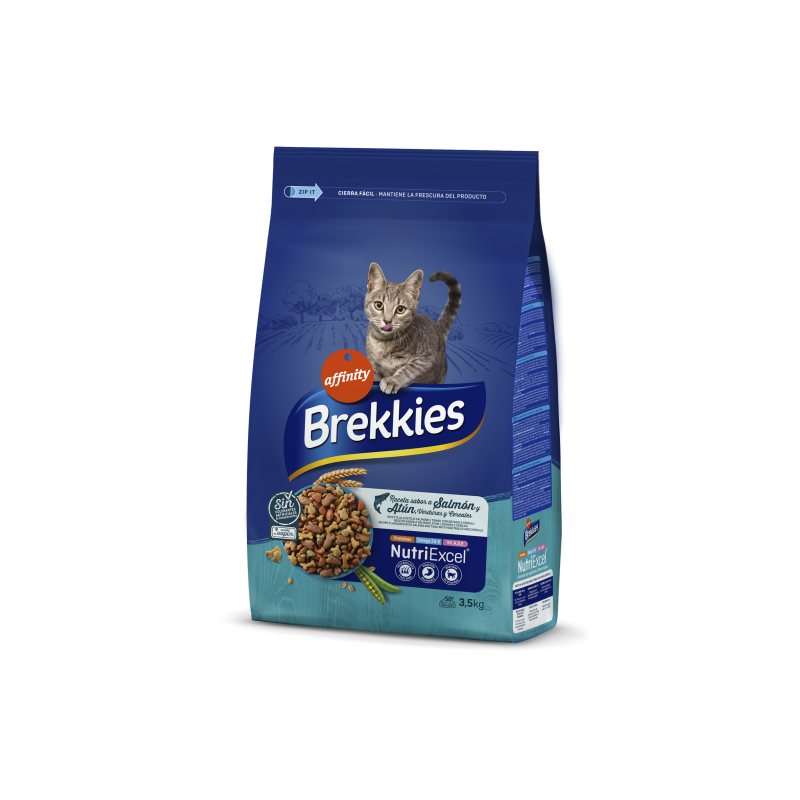BREKKIES EXCEL GATO MIX PESCADO 3,5 KG