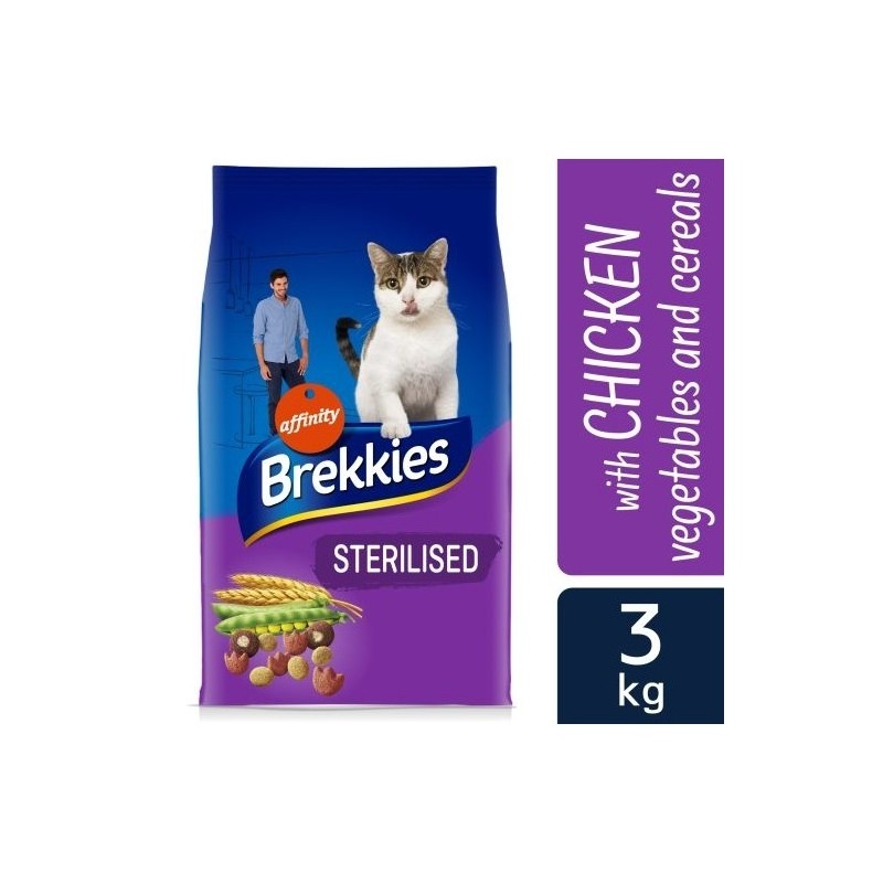 BREKKIES EXCEL GATO STERILIZED 3 KG