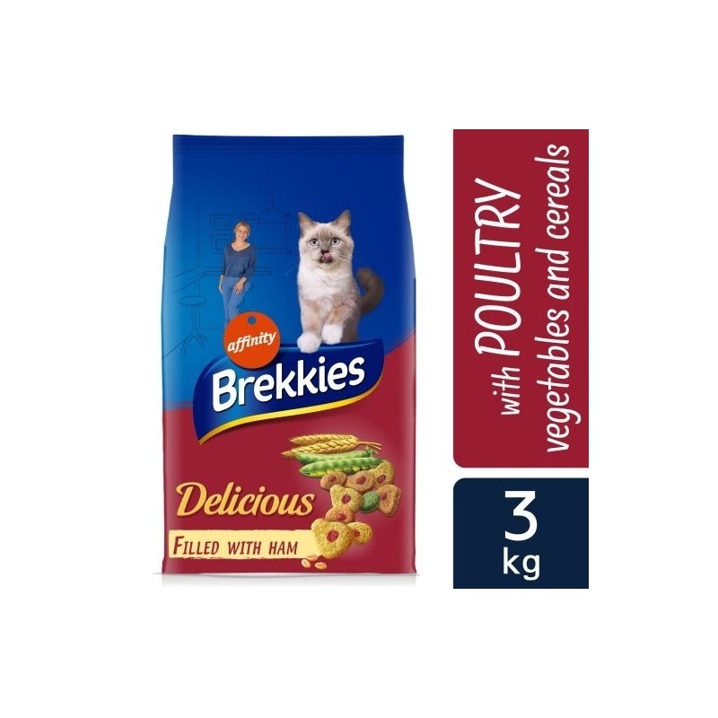 BREKKIES GATO DELICIOUS 3 KG