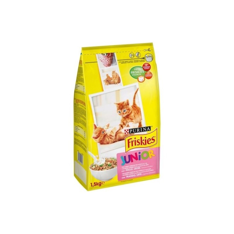 Friskies Gato Junior Pollo, Pavo y Verduras 1,5 kg