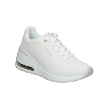 Zapatos color blanco de sneaker SKECHERS 155401-wht