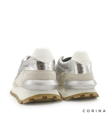 Sneakers casual M4085 plata