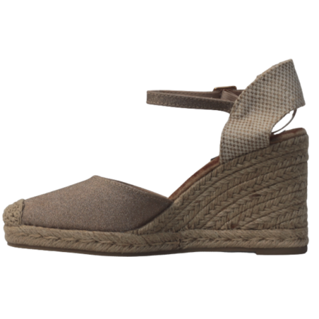 CUÑA ESPARTO MAYO PLANTILLA MEMORY FOAM ORO BRILLO