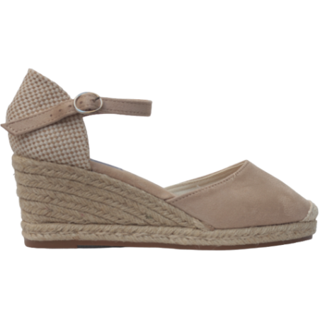 CUÑA ESPARTO DANIELA PLANTILLA MEMORY FOAM BEIG