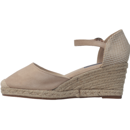 CUÑA ESPARTO DANIELA PLANTILLA MEMORY FOAM BEIG